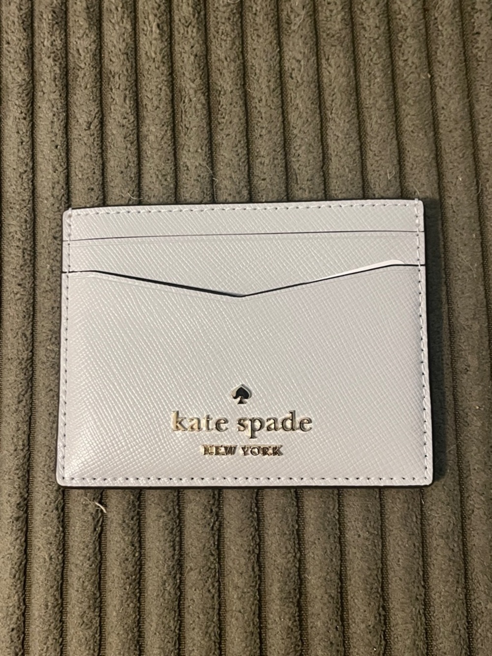 NWOT Kate Spade New York Staci Sm Slim Card Holder saffiano leather Oyster - Picture 6 of 6